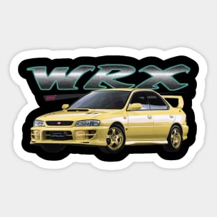 JDM Impreza WRX STI GC8 Version 6 vi type r cashmere yellow colin mcrae Sticker